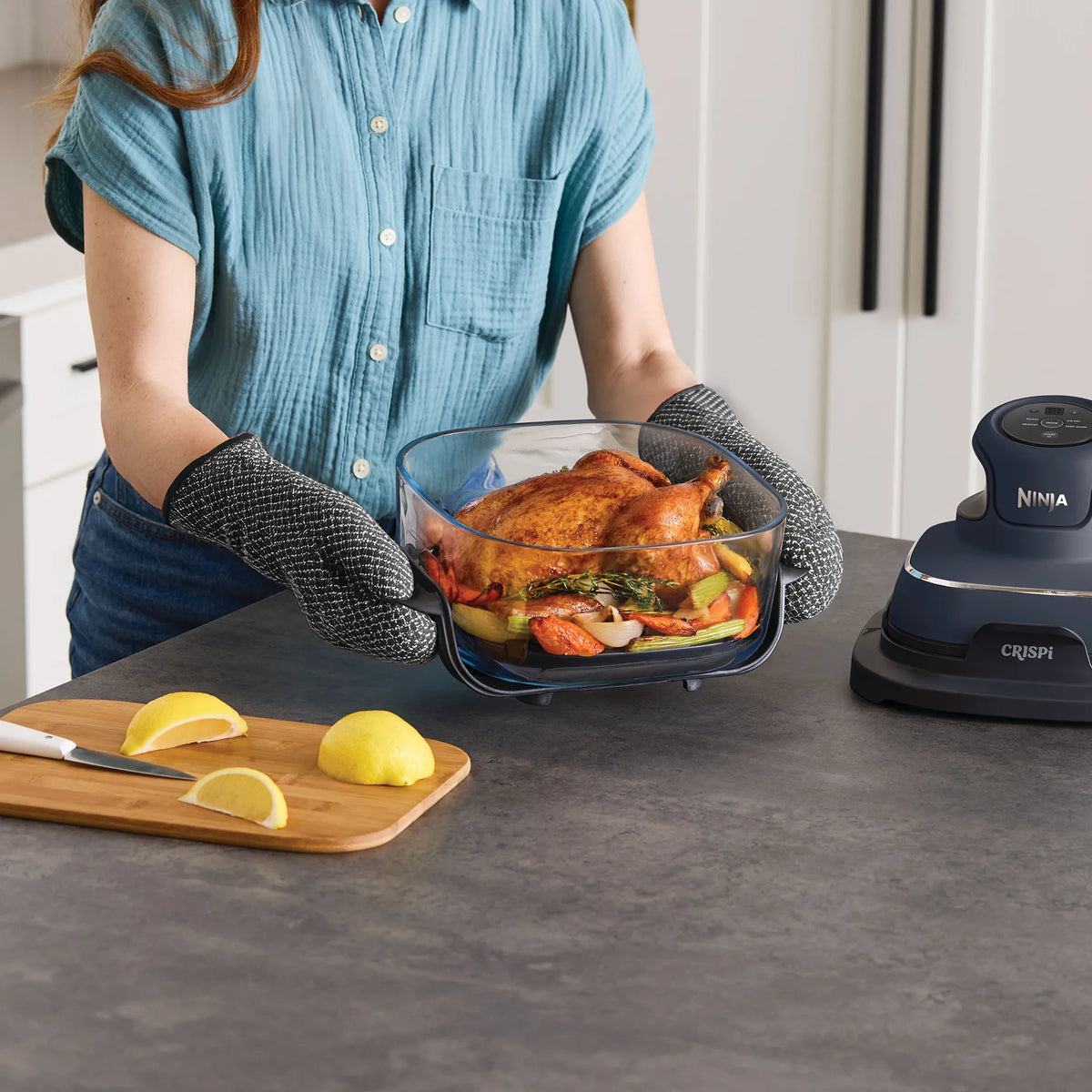 Ninja Crispi 4-in-1 Portable Glass Air Fryer