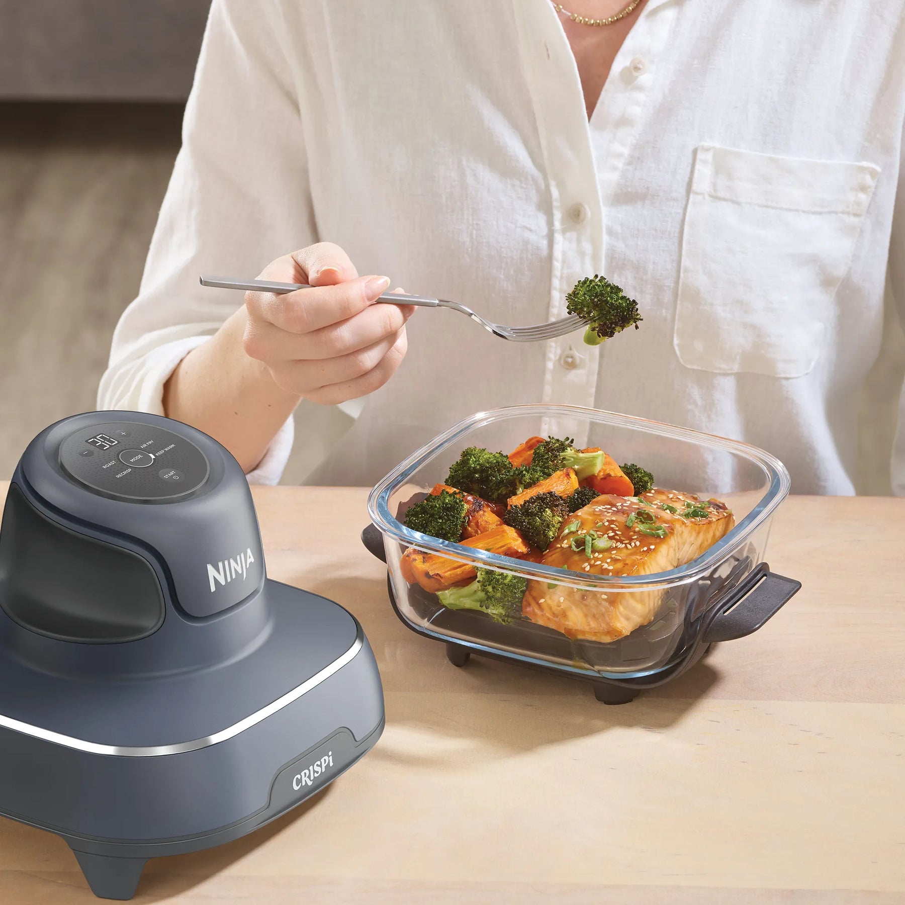Ninja Crispi 4-in-1 Portable Glass Air Fryer