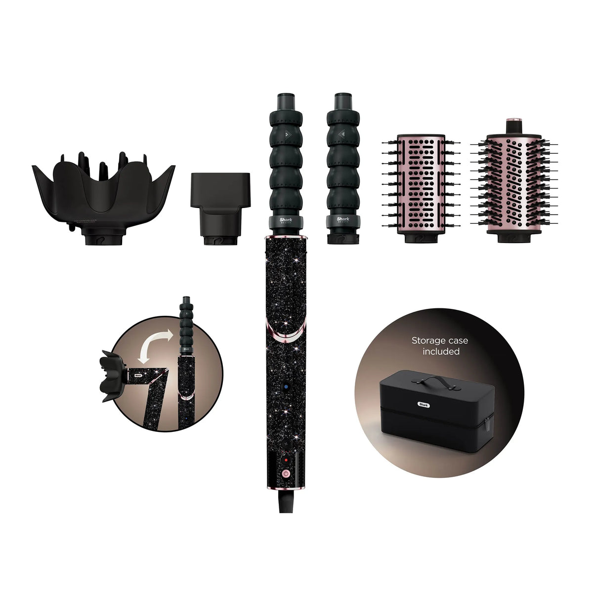 Shark FlexStyle Air Styling & Drying System Black Sparkle Limited Edition