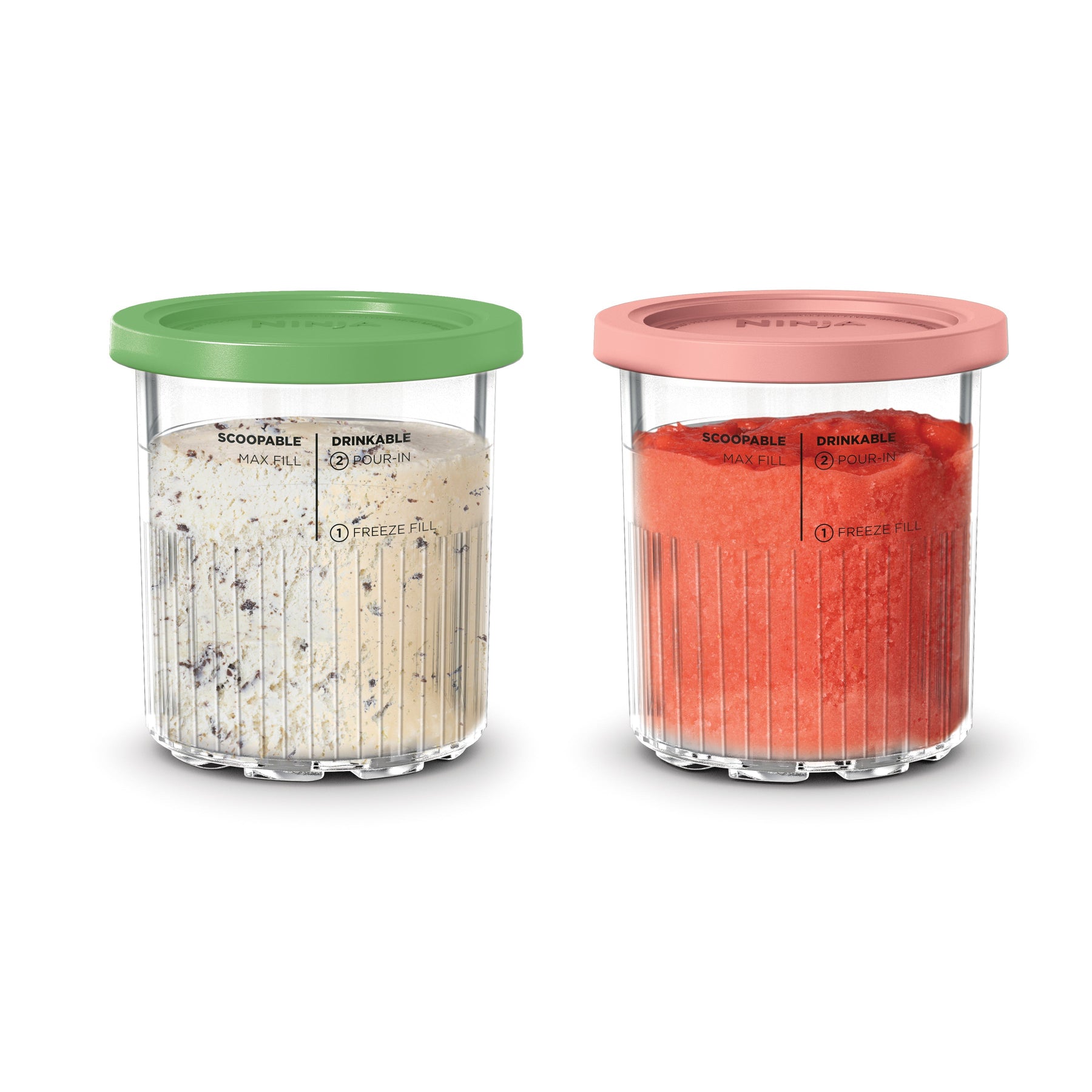 Ninja Creami Deluxe 700ml Tubs & Lids 2 pack
