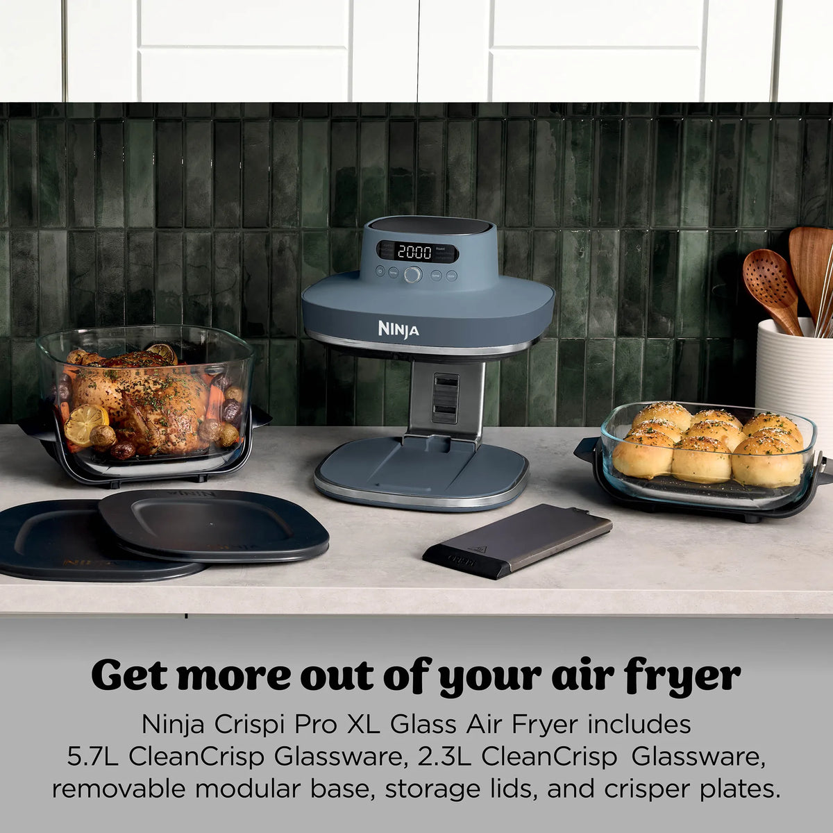 Ninja Crispi Pro 6-in-1 Countertop Glass Air Fryer