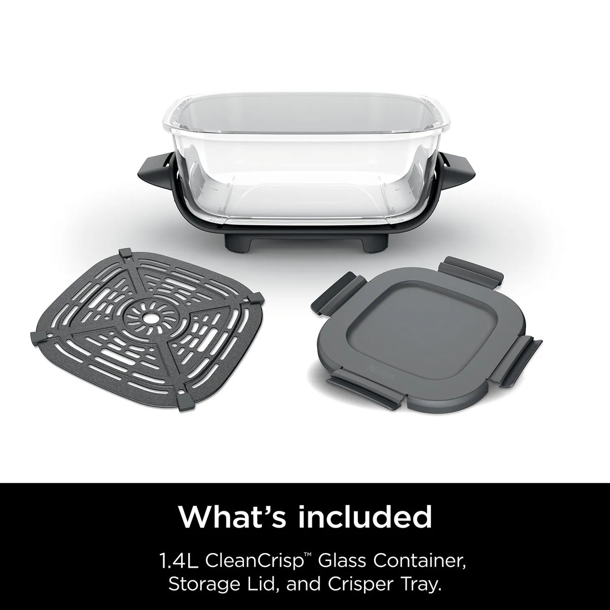 Ninja Crispi 1.4L CleanCrisp Glass Container Pack
