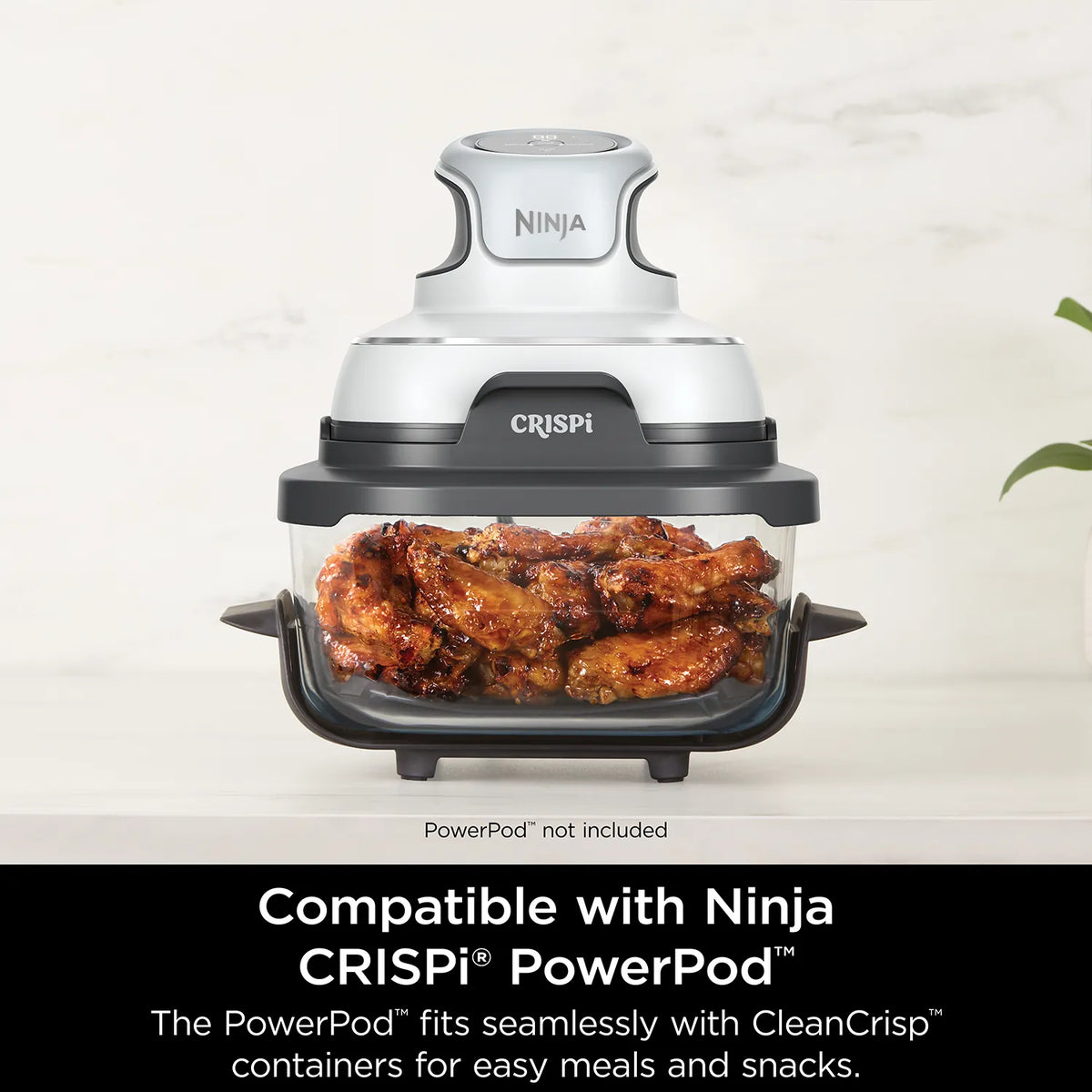 Ninja Crispi 3.8L CleanCrisp Glass Container Pack