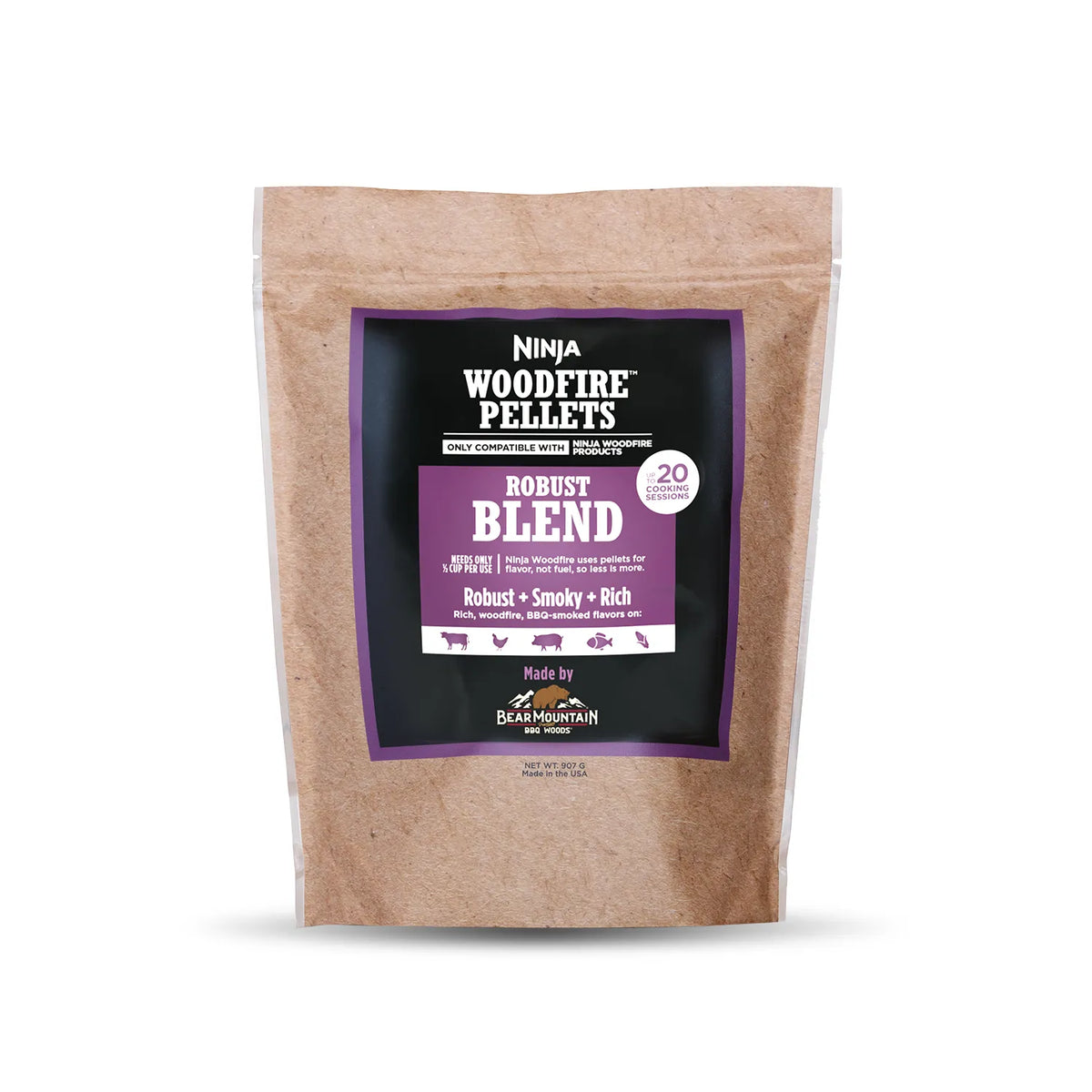 Ninja Woodfire Grill Robust Blend Pellets 900g